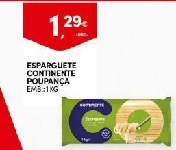 Continente Bom dia Esparguete continente promoção