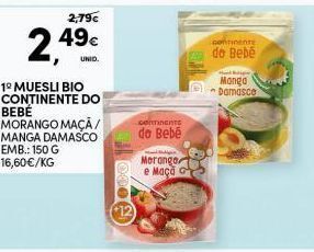 Continente Bom dia Muesli continente promoção