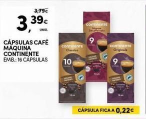 Continente Bom dia Cápsulas de café continente promoção