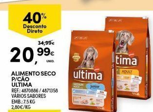 Ração para cães ultima