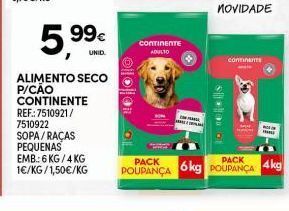 Continente Bom dia Ração para cães continente promoção