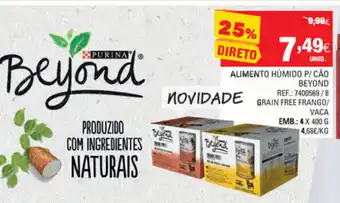 Alimento Húmido P/Cão Beyond 4x400g