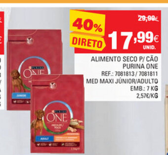 Continente Alimento Seco P/Cão Purina One 7kg promoção