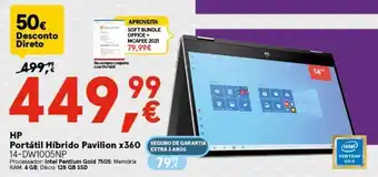 Worten HP Portátil Híbrido Pavilion X360 promoção