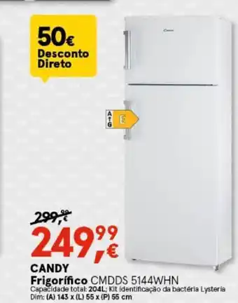 Worten CANDY Frigorífico CMDDS 5144WHN promoção