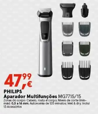 Worten PHILIPS Asparador Mulifunções MG7715/15 promoção