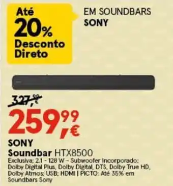 Worten SONY Soundbar HTX8500 promoção