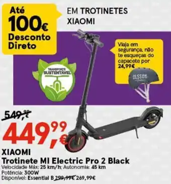 Worten XIAOMI Trotinete MI Electric Pro 2 Black promoção