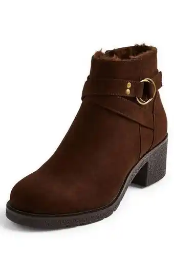 Primark Botas fivela crepe castanho promoção