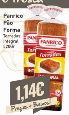 Belita Pão de forma panrico promoção