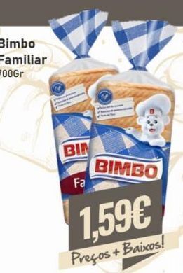 Belita Pão de forma bimbo promoção