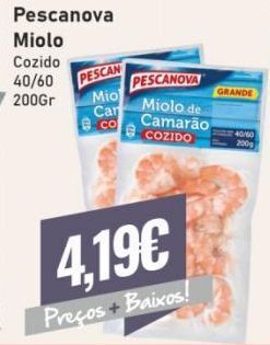 Belita Camarão pescanova promoção
