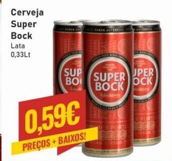 Belita Lata de cerveja super bock promoção