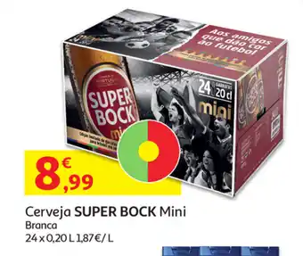 Auchan Cerveja Super Bock Mini Brnaca 24x0,20L promoção