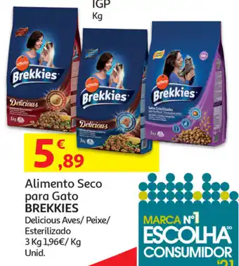 Auchan Alimento Seco para Gato Brekkies 3kg promoção