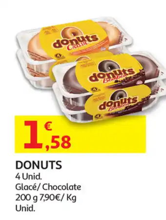 Auchan Donuts 4 Unid 200g promoção