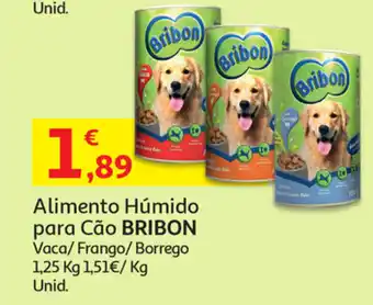 Auchan Alimento Húmido P/Cão Bribon 1,25kg promoção
