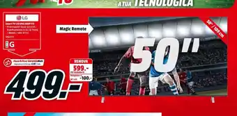 MediaMarkt LG 50" Smart TV LED UHD 50UP770 promoção