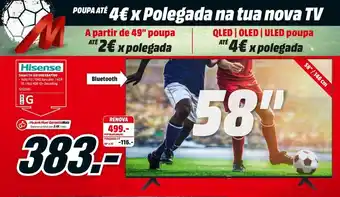 MediaMarkt Hisense TV LED UHD 58A7100 promoção