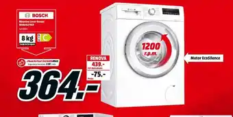 MediaMarkt BOSCH Máquina de Lavar Roupa WAN24279EP 8kg promoção