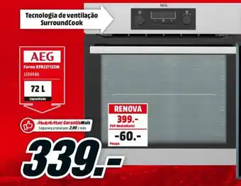 AEG Forno BPB23112ZM 72L