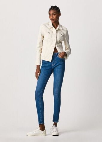 Pepe Jeans Regent skinny fit high waist jeans promoção
