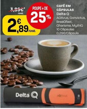 Intermarché Cápsulas de café delta q promoção