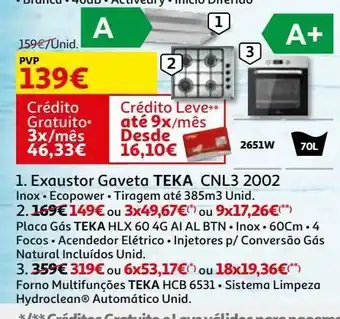 Auchan Exaustor gaveta teka promoção