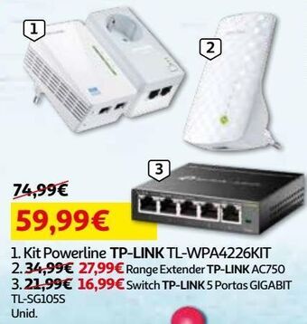 Auchan Kit powerline tp-link promoção