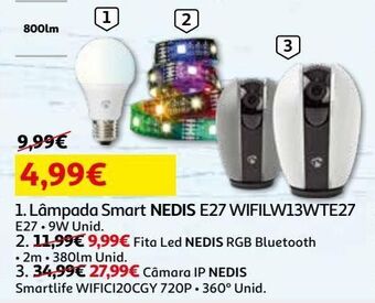 Auchan Lâmpada smart nedis promoção