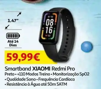 Auchan Smartband xiaomi:preto redmi pro promoção