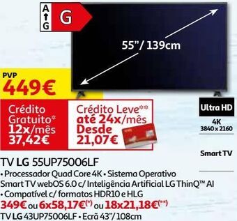 Auchan Tv lg promoção