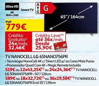 Auchan Tv nanocell lg promoção