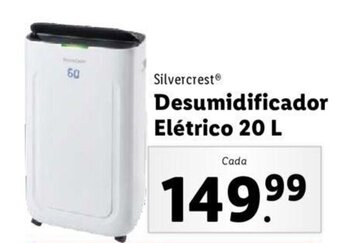 Lidl Silvercrest Desumidificador Elétrico 20L promoção