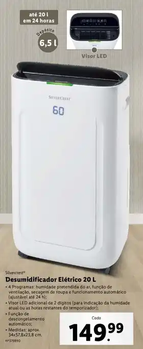 Silvercrest Desumidificador Elétrico 20L