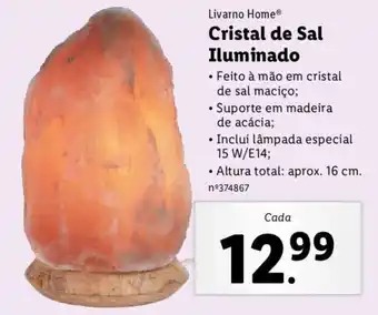 Livarno Home Cristal de Sal Iluminado 16cm