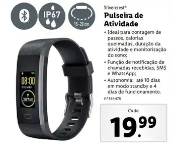 Lidl Silvercrest Pulseira de Atividade promoção