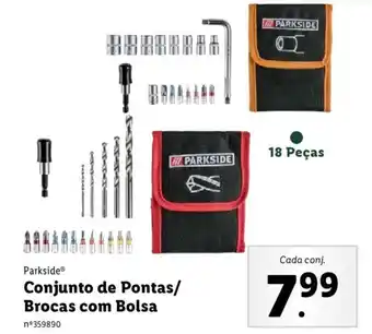 Lidl Parkside Conjunto de Pontas / Brocas com Bolsa 18 peças promoção