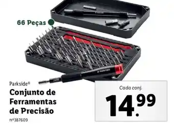 Lidl Parkside Conjunto de Ferramentas de Precisão 66 peças promoção