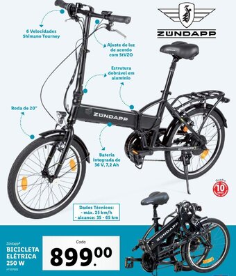 Lidl Zündapp Bicicleta Elétrica 250W promoção