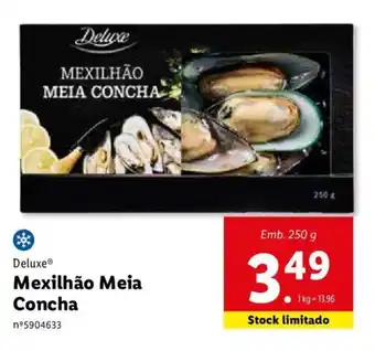Lidl Deluxe Mexilhão Meia Concha 250g promoção