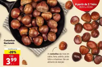 Lidl Castanhas Nacionais promoção