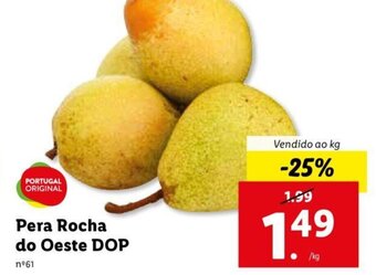 Lidl Pera Rocha do Oeste DOP promoção