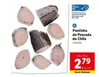 Lidl Postinha de Pescada do Chile 700g promoção