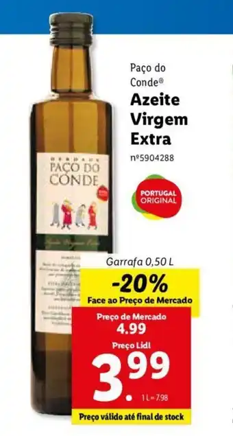 Lidl Paço do Conde Azeite Virgem Extra 0,50L promoção