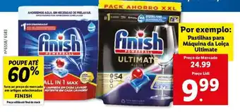 Lidl Finish Pastilhas para Máquina da Loiça Ultimate promoção