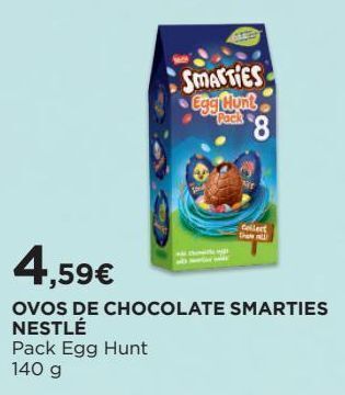 El Corte Inglés Ovo de chocolate smartties promoção