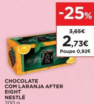 El Corte Inglés Chocolates after eight promoção