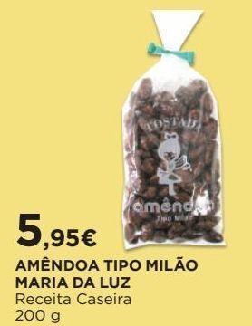 El Corte Inglés Amêndoas promoção