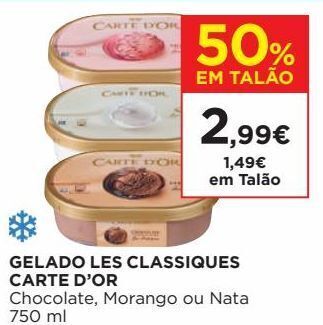 El Corte Inglés Gelados carte d'or promoção
